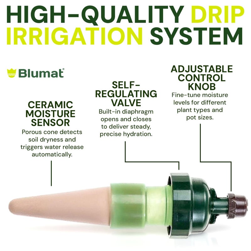 Blumat Drip Irrigation System - Tropf Medium Box Automatic Plant Watering Devices for Garden, Patio and Hanging Baskets - Garden Watering System Up to 12 Plants - Effortless Hydration - 12 Pack - Image 5